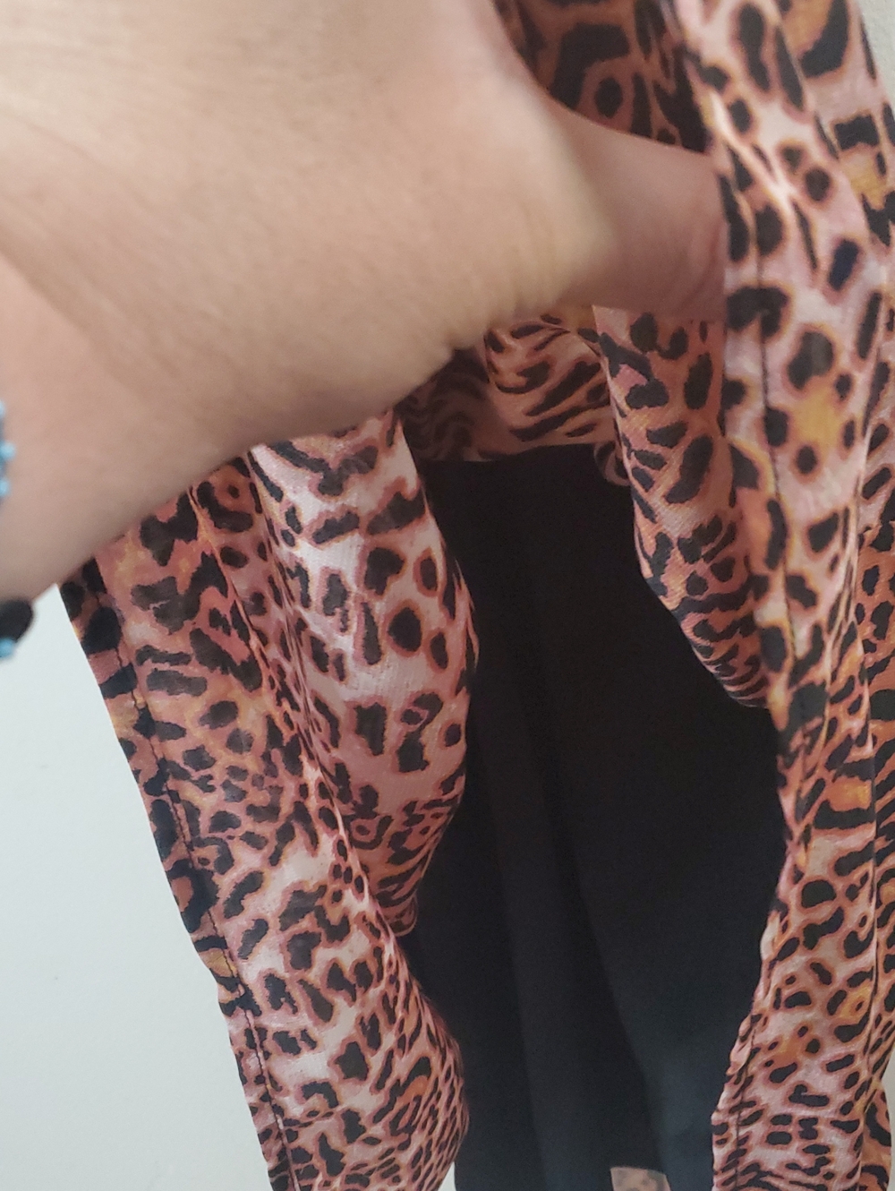 Anthropologie Ranna Gill Leopard Print Cutout Midi Dress Size Small Twist Front - Picture 5 of 16